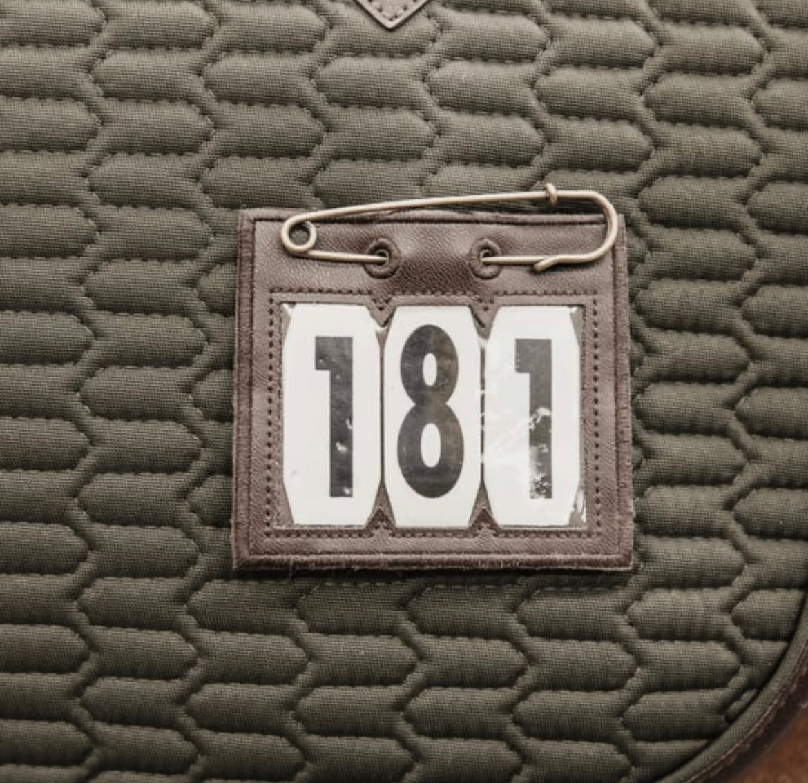 Kentucky Number with Safety Pin Brun