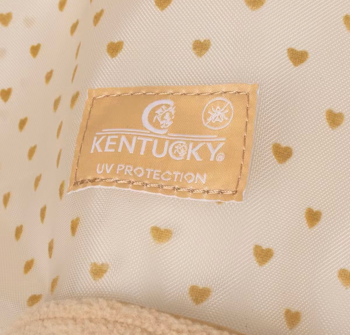 Kentucky Fly Mask Heart w/Ears And Nose Beige