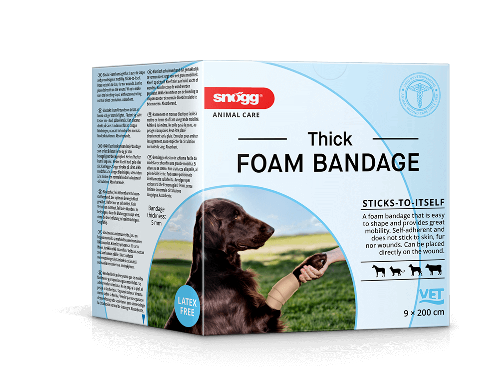 Snögg Animal Care Foam Bandage Thick 9 cm x 2 m, 1 stk