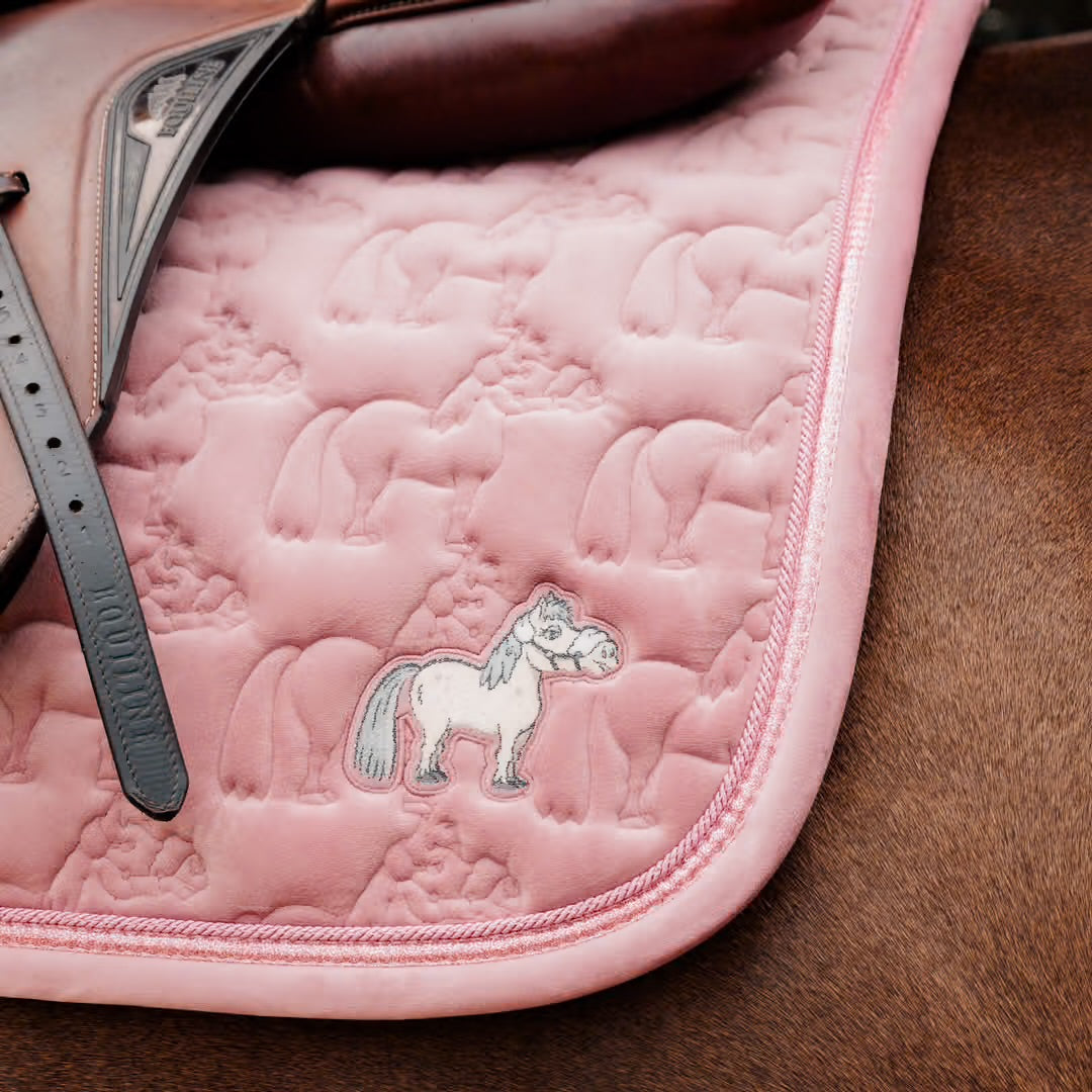 Kentucky Saddle Pad Velvet Sammy Jumping Old Rose