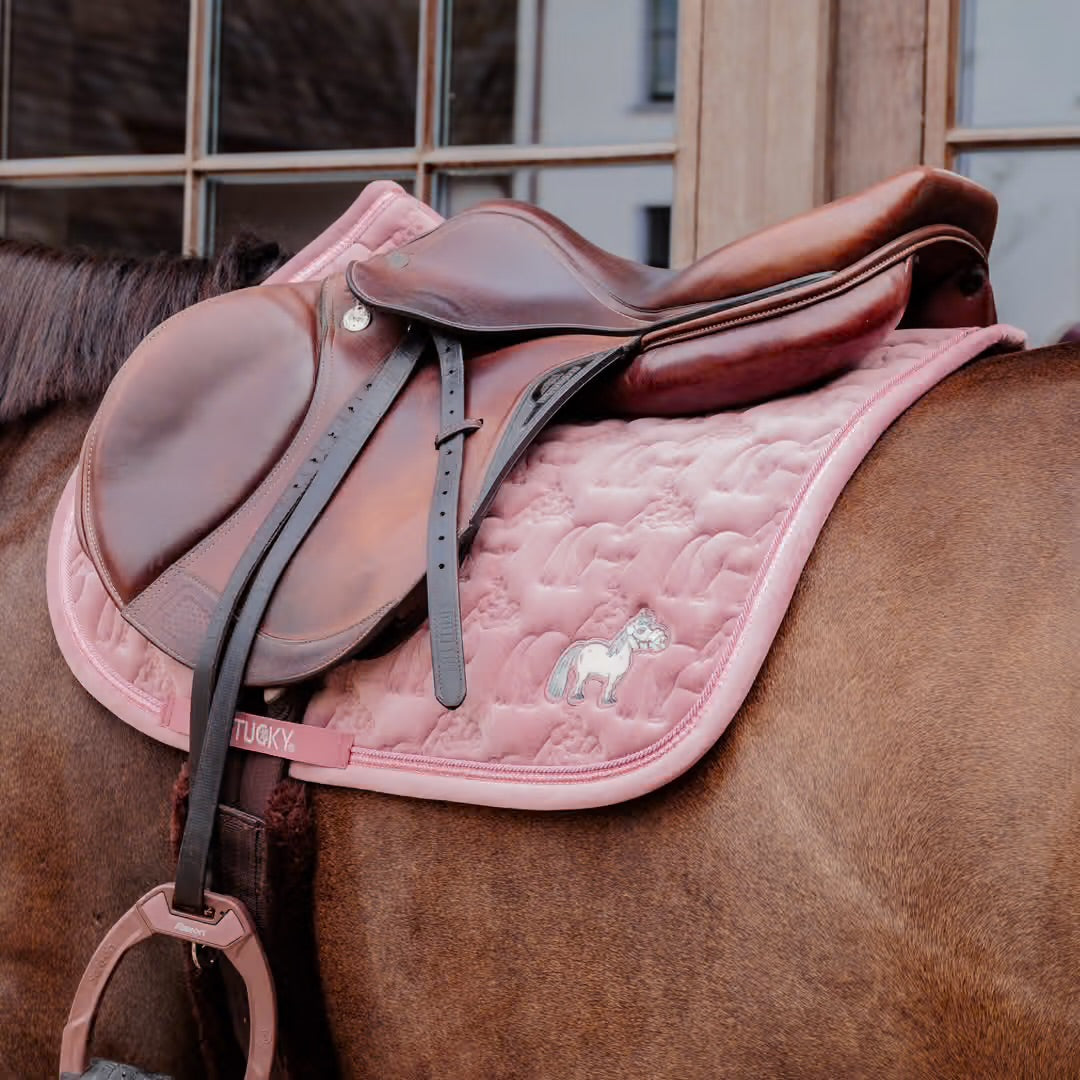 Kentucky Saddle Pad Velvet Sammy Jumping Old Rose