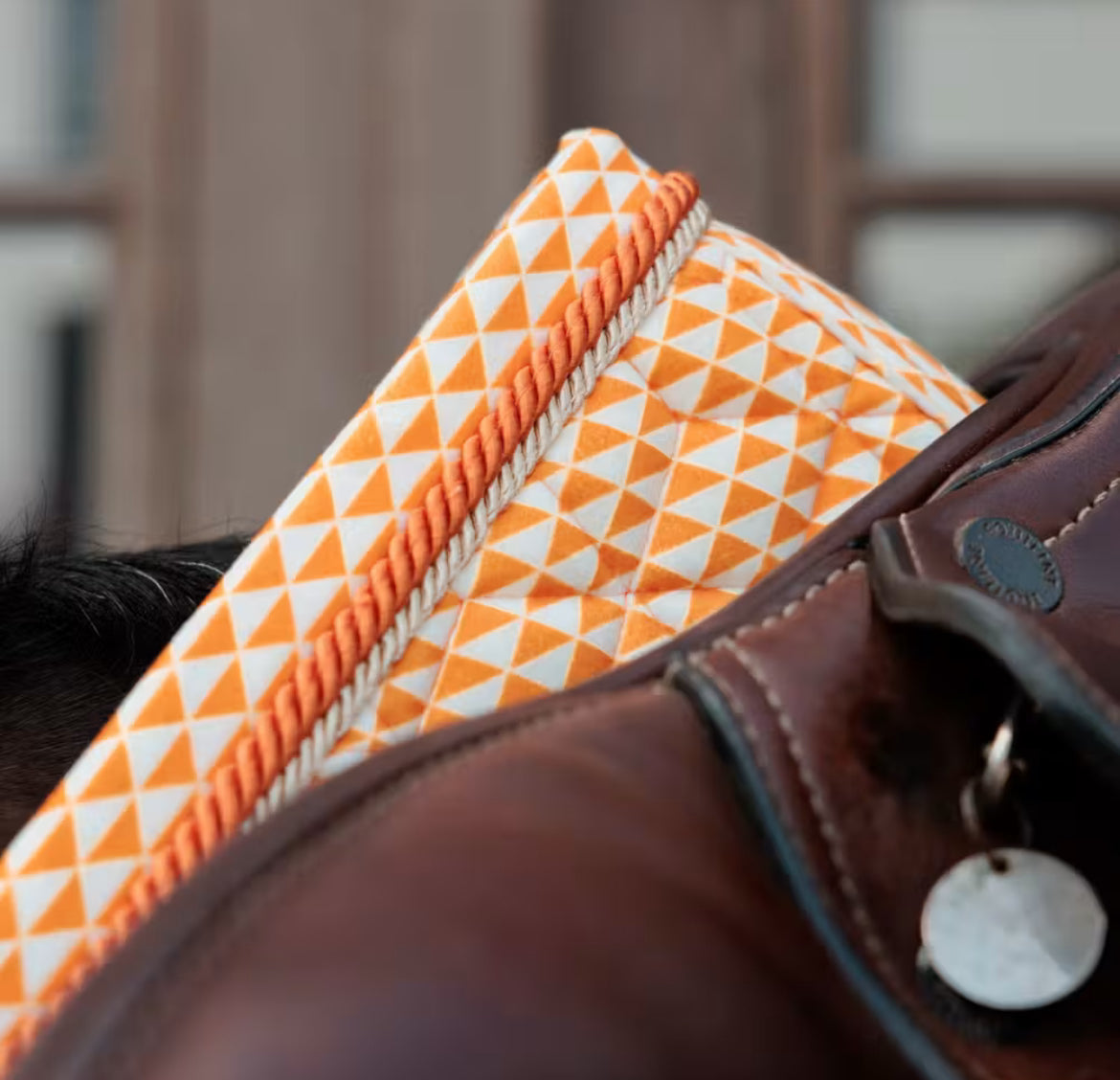 Kentucky Saddle Pad Velvet Printing Jumping - Oransje - Cob