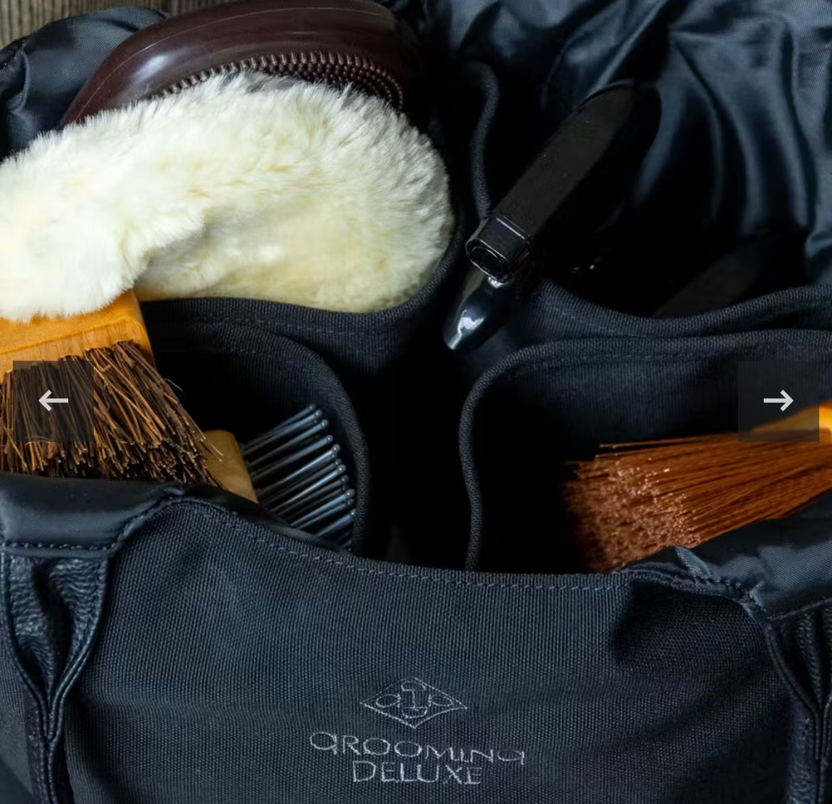 Grooming Deluxe Grooming Bag Canvas - Sort