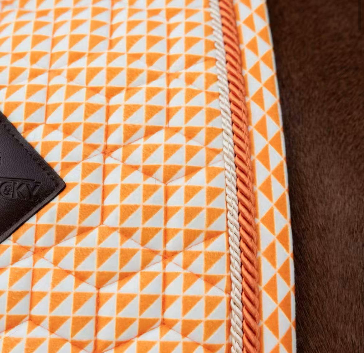 Kentucky Saddle Pad Velvet Printing Jumping - Oransje - Cob