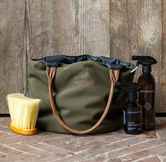 Grooming Deluxe Grooming Bag Canvas- Khaki