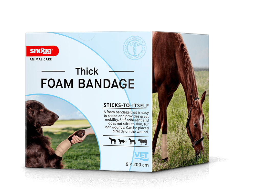 Snögg Animal Care Foam Bandage Thick 9 cm x 2 m, 1 stk